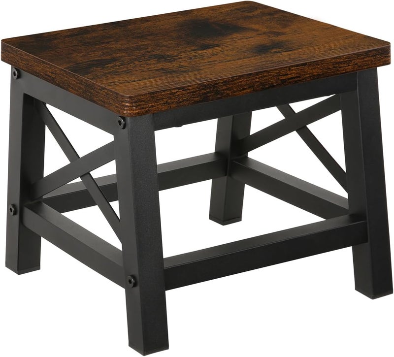 YINMIT Wooden Step Stool for Adults and Kids, Step Stool for High Bed with Non-Slip Feet, Using for Bedroom, Living Room and Kitchen, Hold Up to 500 lbs - Image 1